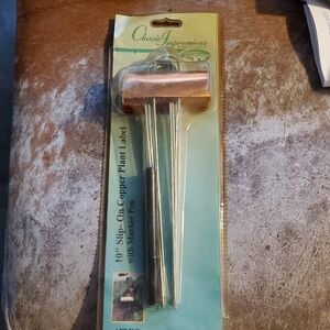 Impressions Copper Plant Label Set with Black Marker